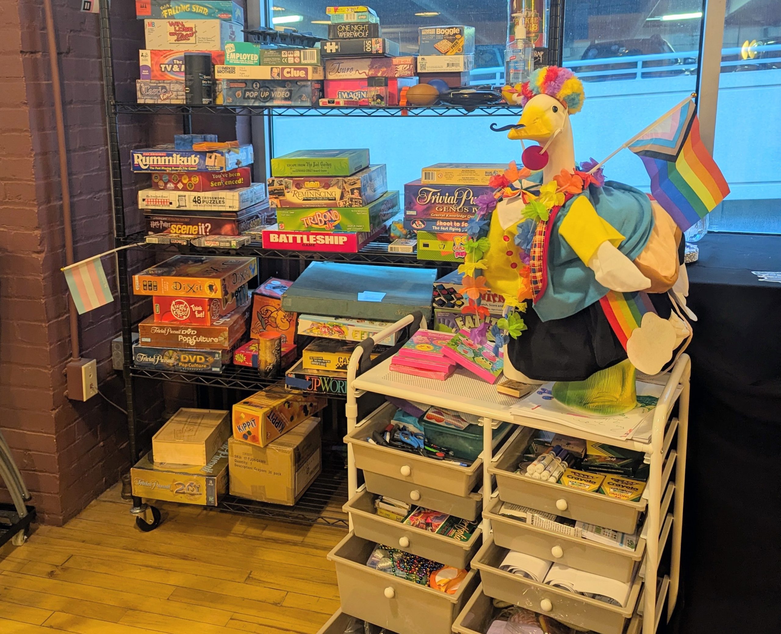 Games and entertainment area setup