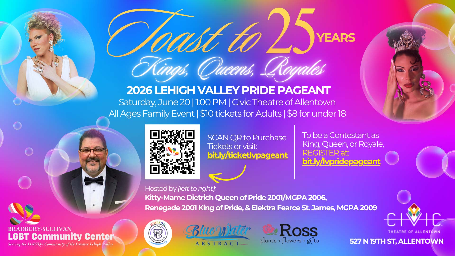 Pride pageant banner